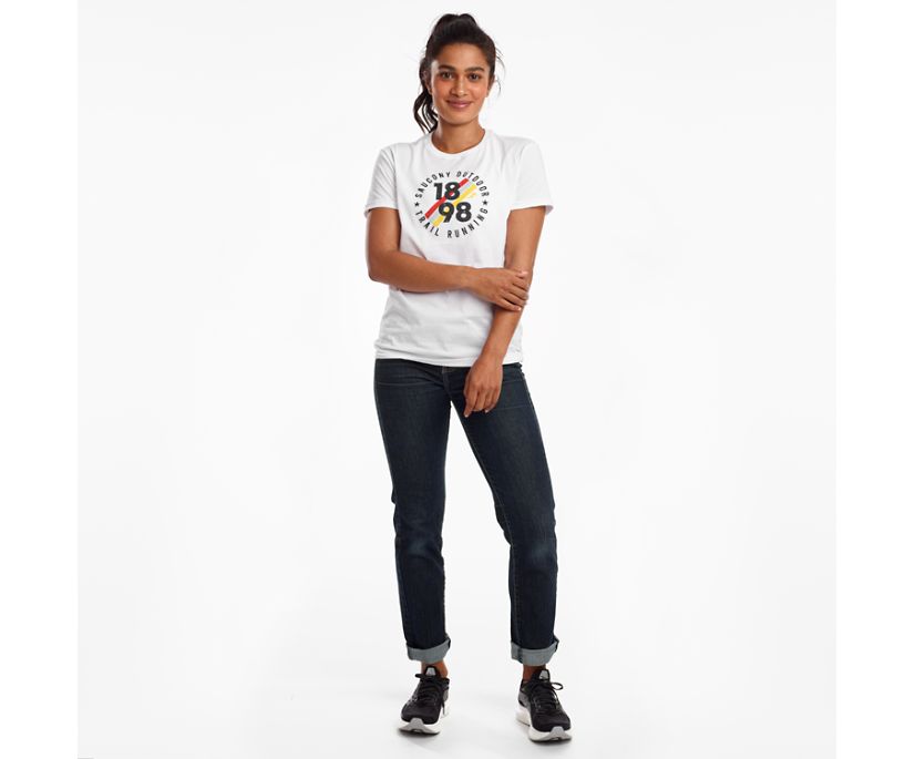 Saucony Rested Short Sleeve Women's Shirts White | Canada 291TCEV